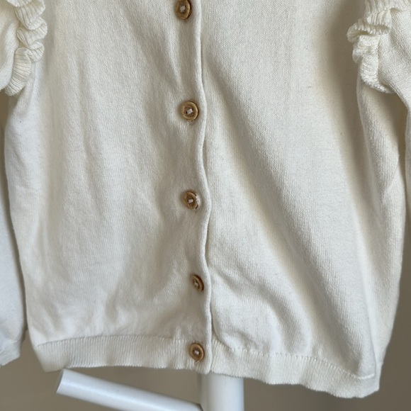 H&M Button Up Ruffle Cardigan 2T - Picture 4 of 13